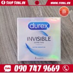 Bao Cao Su Durex Invisible - Siêu Mỏng (Hộp 3c)